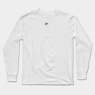 Umbrellas BW- Pocket Size Image Long Sleeve T-Shirt